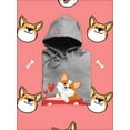 thumbnail image 2 of Corgi Pup In Big Red Mug Hoodie Women -Image by Shutterstock, Female 5X-Large, 2 of 4