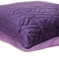 thumbnail image 4 of Purple Velvet Quilted Throw Pillow, 4 of 5