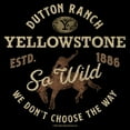 thumbnail image 2 of Women's Yellowstone Dutton Ranch So Wild ESTD. 1886 Graphic T-Shirt, 2 of 4