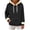 Black, variant on FAIWAD Christmas Hoodies for Women Xmas Solid Color Fuzzy Trim Sweatshirts Long Sleeve Winter Tops with Pockets