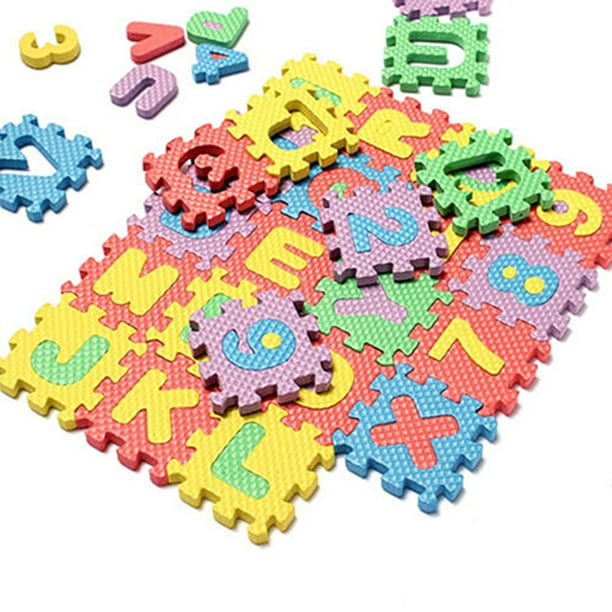SANWOOD EVA Mat 36 Pcs/Set Child Kids Novelty Alphabet Number EVA