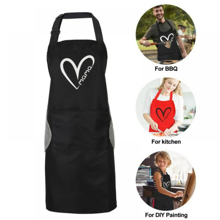 Home Mom and Daughter Kitchen Cooking Apron Parent-child Printed Home  Sleeveless Cotton Linen Aprons for