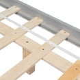 thumbnail image 6 of Pouseayar Full Size Floating Bed Frame with LED Lights, Low Profile Platform Bed, Easy to Assemble Gray, 6 of 13