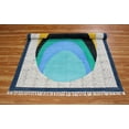 thumbnail image 4 of Casavani Boho Indoor Home Office Decor Carpet, Blue 5x10 feet, 4 of 6