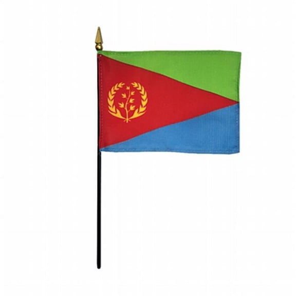 Annin Flagmakers 192505 4 x 6 in. Eb Eritrea Mounted, Pack Of 12