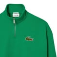 thumbnail image 3 of Lacoste  Adult Accent Button Zip Neck Loose Fit Sweatshirt, 3 of 4