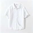 thumbnail image 5 of VgaVtl Collared Shirt Men Short Sleeve Summer Button up Minimalist Shirts for Men Cardigan Leisure Solid Color, 5 of 8