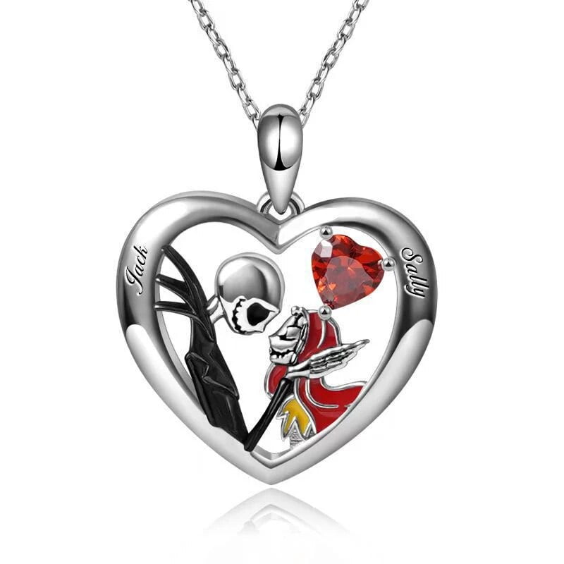 Jack and sally necklace best sale
