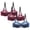 Blue, variant on Turilly Bras 3 Pack Plus Size Womens Lace Underwire Bra Push Up Hollow Out Comfortable Fit Everyday Bras