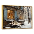 thumbnail image 2 of Designart "Winter Charm of Paris' Eiffel Tower II" Cityscapes Framed Wall Art - Industrial White Paris Living Room Framed Canvas Art, 2 of 6