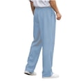 thumbnail image 6 of Mifsaly Wide Leg Dress Pants Men Pleated Button Front Business Casual Trousers Comfortable Office Work Pant with Pockets XL, 6 of 9