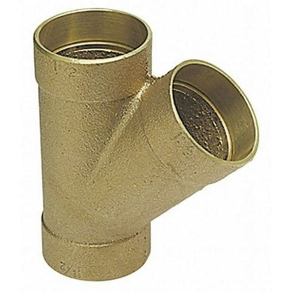 Nibco DWV Wye,45 Deg,Cast Bronze,1-1/2",CxCxC 810 11/2