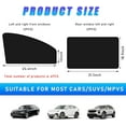 thumbnail image 2 of Car Window Shades with Magnets,4 Pack Strong-Light Blocking & UV Protection Privacy Shades,Car Window Covers,Block Car Privacy Curtains for Breastfeeding,Napping,Dressing,Camping,Black,Topboutique, 2 of 8