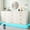 White, variant on Blotout 12 Drawers Dresser w/Power Outlet, 60000 Colors Lights, 63''Long Wooden Dresser Chest w/Anti-toppling Design, Metal Handles Dresser for Living Room, Hallway, Entryway, Bedroom