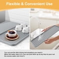 thumbnail image 4 of Silicone Coffee Mat, 24'' x 16'' Bar Mat with Detachable Dish Drying Mat for Countertops, Fits Under Coffee Maker, Machine, Espresso Machine, Dish Rack, 4 of 8