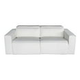 thumbnail image 2 of Furniture of America Ezra Fabric Power Reclining Loveseat with USB in White, 2 of 8