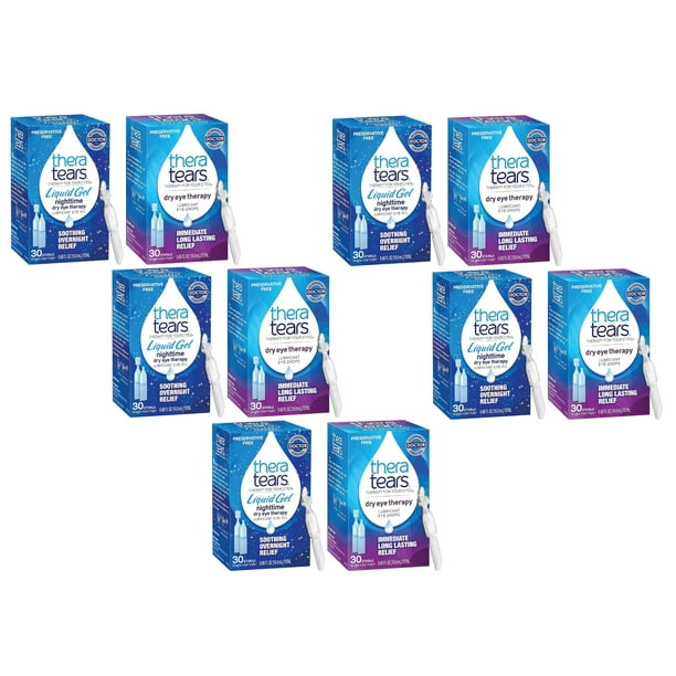 Thera Tears Dry Eye Therapy Lubricant Eye Drops & Nighttime Eye Gel .6