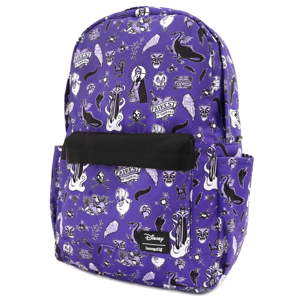 Disney Loungefly x Disney Villains Icons AllOver Print Backpack 17