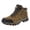 Brown, variant on Men's Hiking Shoes Water Proof Daily Walking Ankle Boots Round Toe Lace Up Trekking Climbing Outdoor Sport Sneakers Size 6.5 Grey