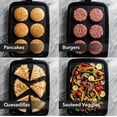 thumbnail image 4 of OVENTE Electric Griddle with 16 x 10 Inch Flat Non-Stick Cooking Surface, Removable and Adjustable Temperature Control, Indoor Grill for Instant Breakfast, Pancakes, Eggs or Burgers, Black GD1610B, 4 of 7