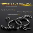 thumbnail image 4 of Juego de llaveros Jewelry Finding Swepeet, 450 unidades, 25 mm, color negro oscuro, 4 of 7