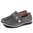 thumbnail image 4 of iOPQO Men's casual shoes Soft Casual Hollow Shoes Summer Shoes Slip On Breathable Men's Mesh Bottom Shoes Men's Casual Shoes 1133 FASHION Men's Summer Hollow Grey 42, 4 of 6