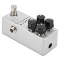 thumbnail image 4 of Compresor Pedal de efecto de guitarra Metal Plata Mini compresores Pedales 4 controles básicos, 4 of 12