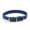 Dark Blue, variant on opvise Fashion Adjustable Faux Leather Solid Color Dog Cat Puppy Neck Strap Pet Collar Coffee