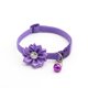 thumbnail image 1 of Collar para gato CHAO con campana flor Ajustable morado, 1 of 2