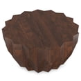 thumbnail image 2 of Simpli Home Turnbull 34 inch Wide Solid Mango Wood Contemporary Coffee Table in Walnut, Fully Assembled, 2 of 7