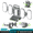 Compatible with Makita 18V, variant on Kzreect 10000LM LED Work Light Compatible with Mil-w-k 18V, 360° Lighting, Adjustable Brightness/CCT, Battery/Type-C Powered & 2 Outputs for Construction Camping