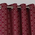 thumbnail image 2 of Deconovo Jacquard Morrocan Grommet Top Curtains set of 2, 2 of 4