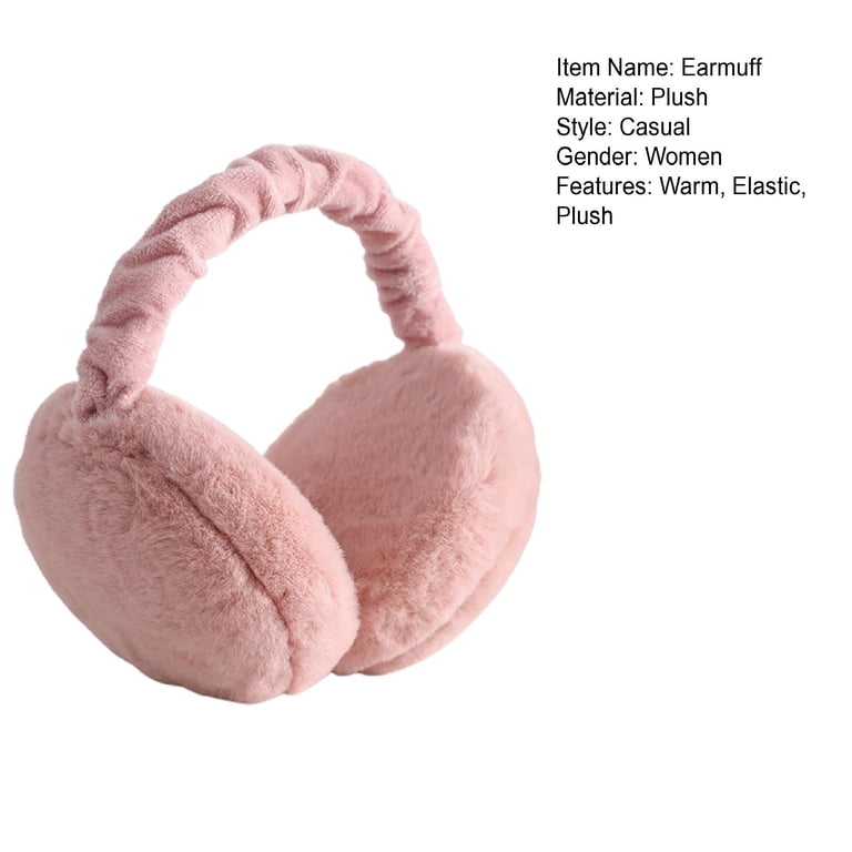 Foldable Ear Muffs for Women Cold Weather Fluffy Earmuffs  display picture 3