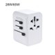 thumbnail image 4 of Tholdsy Adaptador de viaje universal blanco para una carga conveniente de pared móvil para un rápido portátil y seguro Electrónica 28W blanco, 4 of 6