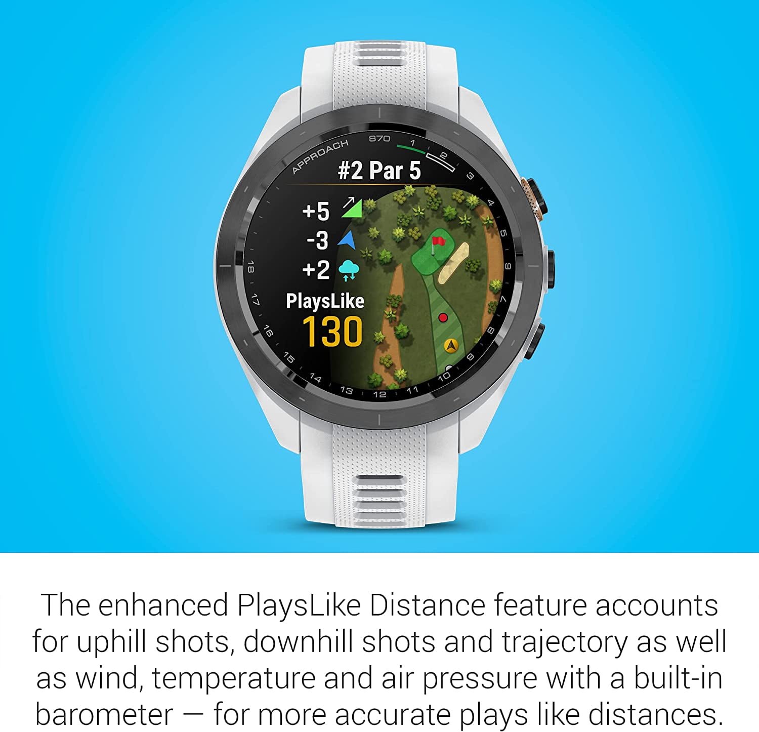 Garmin Approach S70S, White (42mm) with Accessories