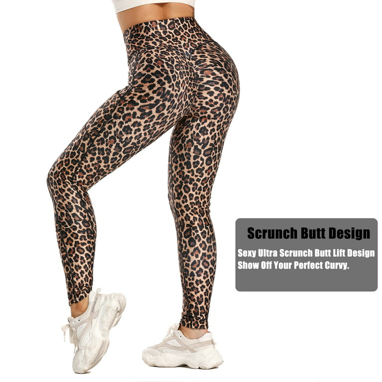 Women Leggings Push Up Sexy Leopard Print Workout Legging Femme High Waist  Fitness Leggings Sportswear Leggins 3Color