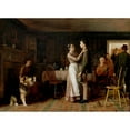 thumbnail image 3 of Thomas Hovenden 18x14 Black Modern Framed Museum Art Print Titled - Breaking Home Ties, 3 of 5