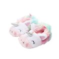 thumbnail image 1 of GOOHOCHY Zapatos de algodón caliente para bebés cubiertos de invierno de otoño zapatos para niños pequeños para bebés de 0 a 1 años (colorido unicornio 10.5 cm), 1 of 7
