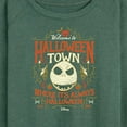 thumbnail image 3 of The Nightmare Before Christmas - Halloween Town Sign - Women's Lightweight French Terry Long Sleeve Shirt, 3 of 5
