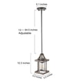 thumbnail image 3 of LNC Single Pendant Light with Glass Farmhouse Style in Wood Grain Finished for Hallway, 3 of 12