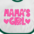 thumbnail image 4 of Inktastic Mama's Girl Pink with Hearts Girls Baby Bib, 4 of 4