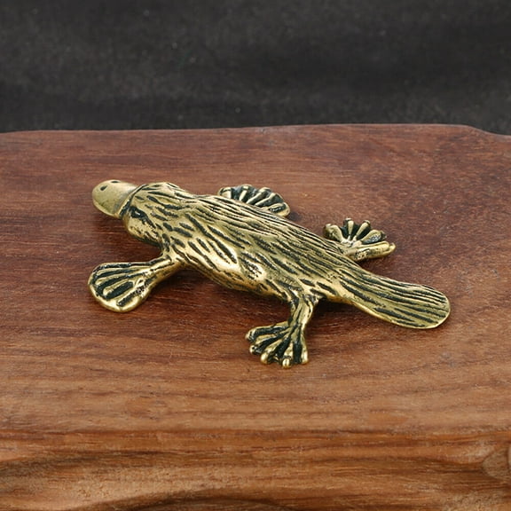 Mini Brass Platypus Figurine Small Statue House Decoration Animal Figurines Gift