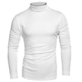 thumbnail image 3 of Men's high-neck bottoming shirt Slim-fit basic knitted warm top casual long-sleeved pullover, 3 of 4