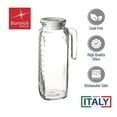 thumbnail image 3 of Bormioli Rocco Gelo Set of 2, Glass pitcher, 33.75 Oz. Carafe with Lid, for Homemade Juice, Iced Tea, Cold Brew, Dishwasher Safe Jug, Made in Italy (white), 3 of 7