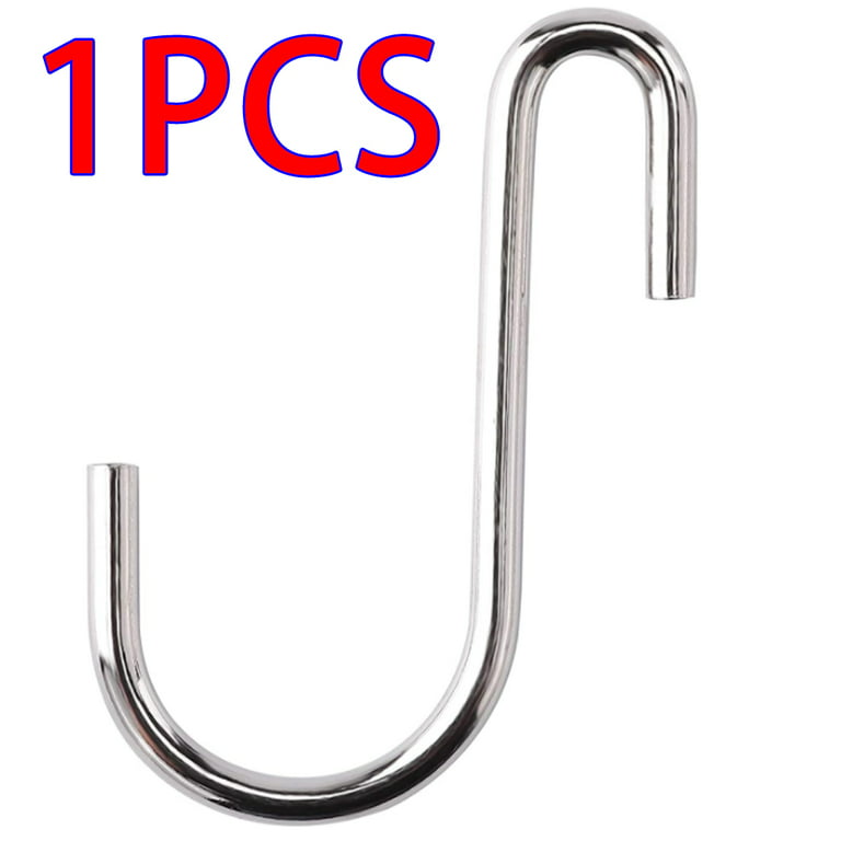 1PCS Heavy Duty Coated Stainless Steel S Hooks, Pans, Frying Pans and  Bakers, Industrial S Hooks for Storage Shelves and Metal Hanger for Hanging  on