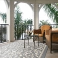 thumbnail image 3 of Safavieh Courtyard Nanda Botanical Indoor/Outdoor Area Rug, Gray/Natural, 7'10" x 7'10" Square, 3 of 14