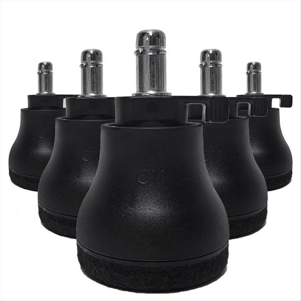 Ruedas de Repuesto para Sillas de Oficina de 5 Piezas Bell Glides para Pisos de Madera , Proteja Su Piso de los Rayones Causados