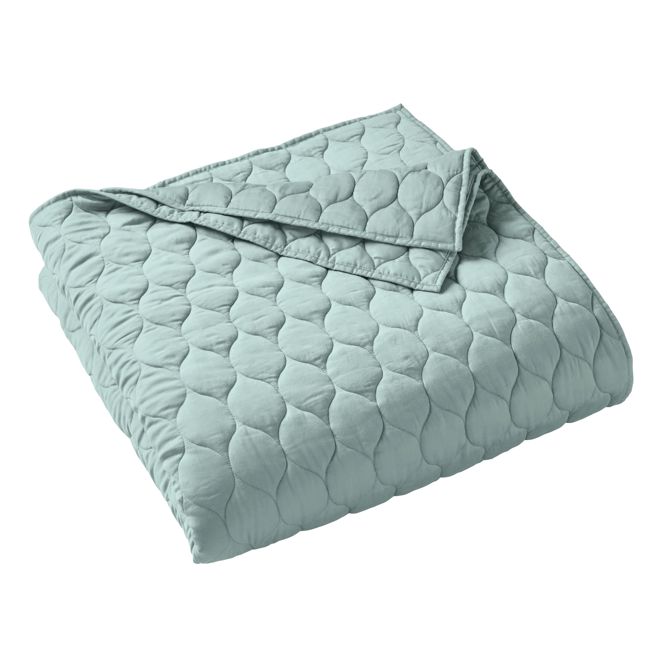 Better Homes & Gardens Tencel Quilt, King, Seafoam Green, Soft Touch Bedding