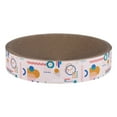 thumbnail image 4 of THE LICKER STORE Nelson 20.13" Modern Cardboard Round Bowl Cat Scratcher with Catnip, Light Pink/Multi, CSR1010A, 4 of 7