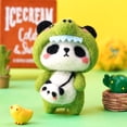 thumbnail image 1 of Needle Felting Kit DIY Handmade Wool Pedant Materials Cartoon Panda Shape for Beginners, 1 of 5
